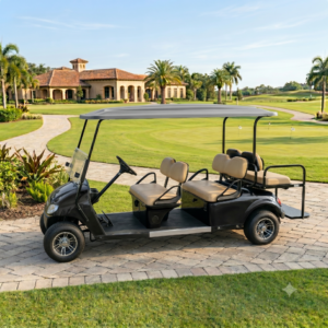 Club Car Onward Limo Golf Cart 6 Passenger Black