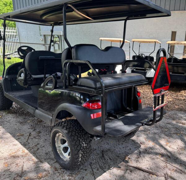 Black Street-Legal Limo Golf Car | Gas & Acid Battery for Sale