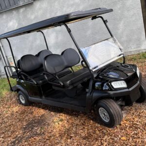 Electric Black Limo Golf Car 6 Passenger Street-Legal Model