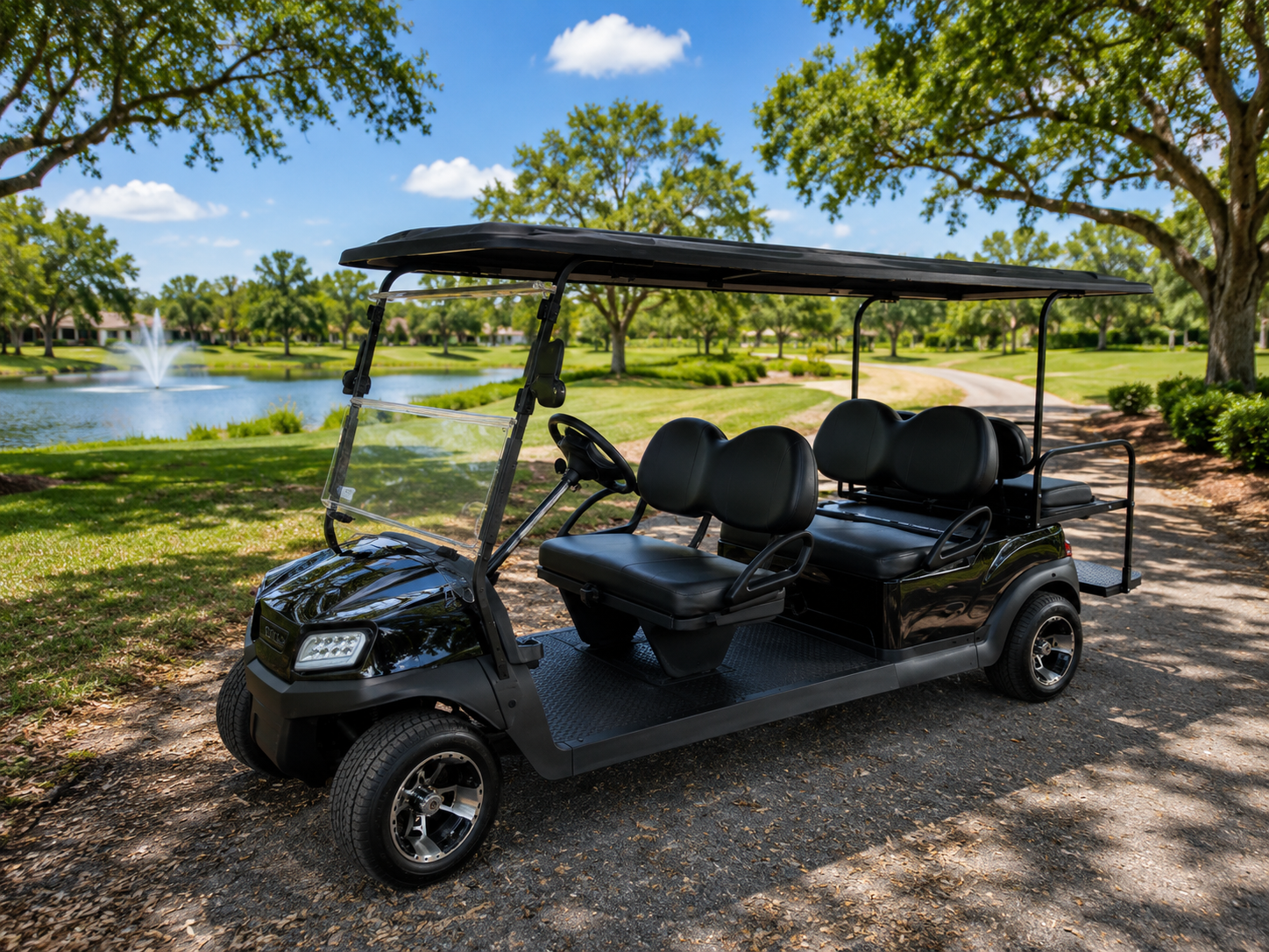 Club Car Tempo Limo – 6 Passenger Black