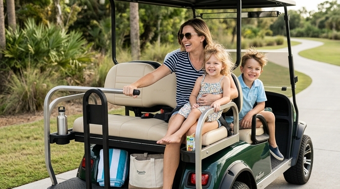 4-Seater Golf Cart Versatility