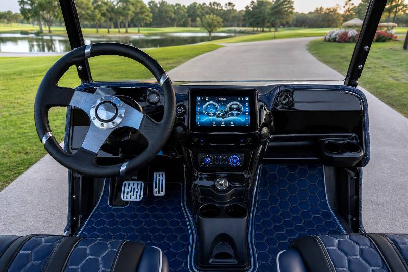 Golf Cart Interior Customization: 7 Amazing Ideas for a... 4 Custom golf cart interior customization featuring ambient lighting and integrated tech