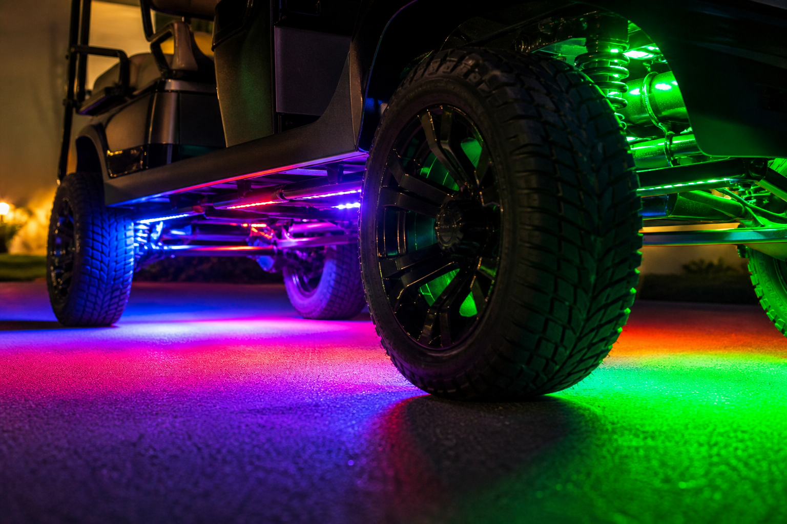 Golf Car Lighting Upgrades: 8 Brilliant Ways for Better... 4 Professional installation of Golf Car Lighting Upgrades by a technician