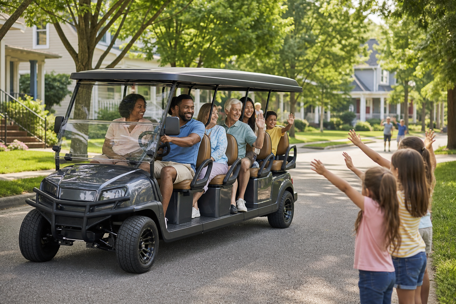 Neighborhood Golf Cart: 5 Ultimate Reasons for Amazing... 4 aerial view of a bustling community park with several neighborhood golf cart