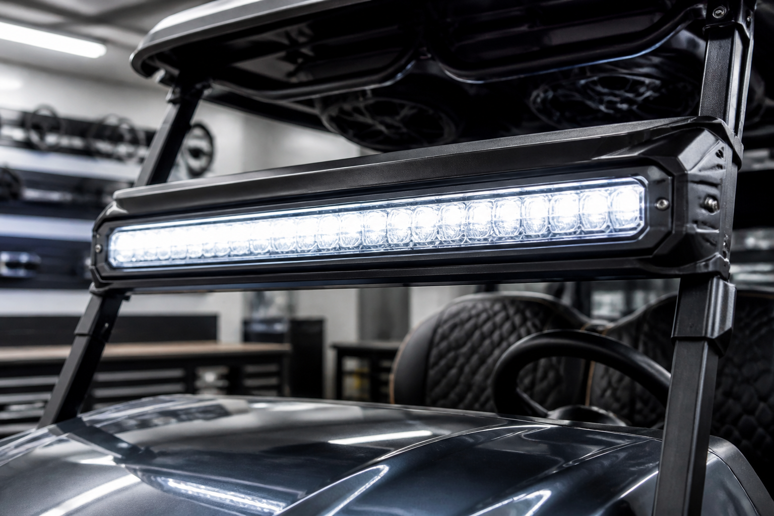 Madjax X-Series Benefits: 9 Unbeatable for South Florida 4 Madjax X-Series Benefits components installed on a golf cart on a golf course