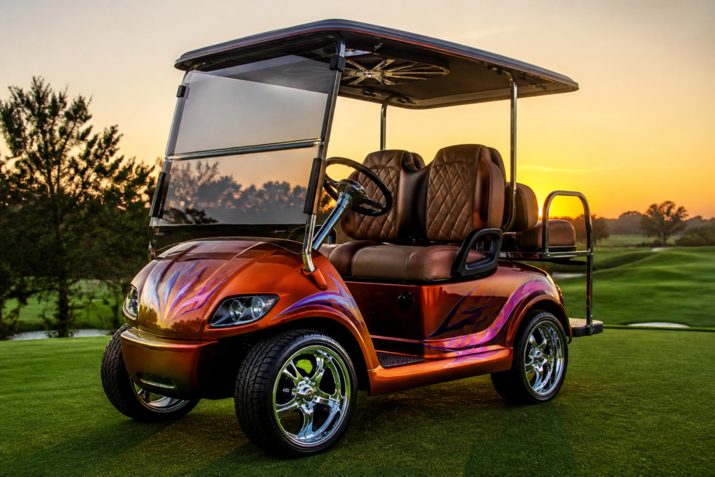 5 Brilliant Golf Cart Luxury Transformation Ideas for... 2 golf cart luxury transformation