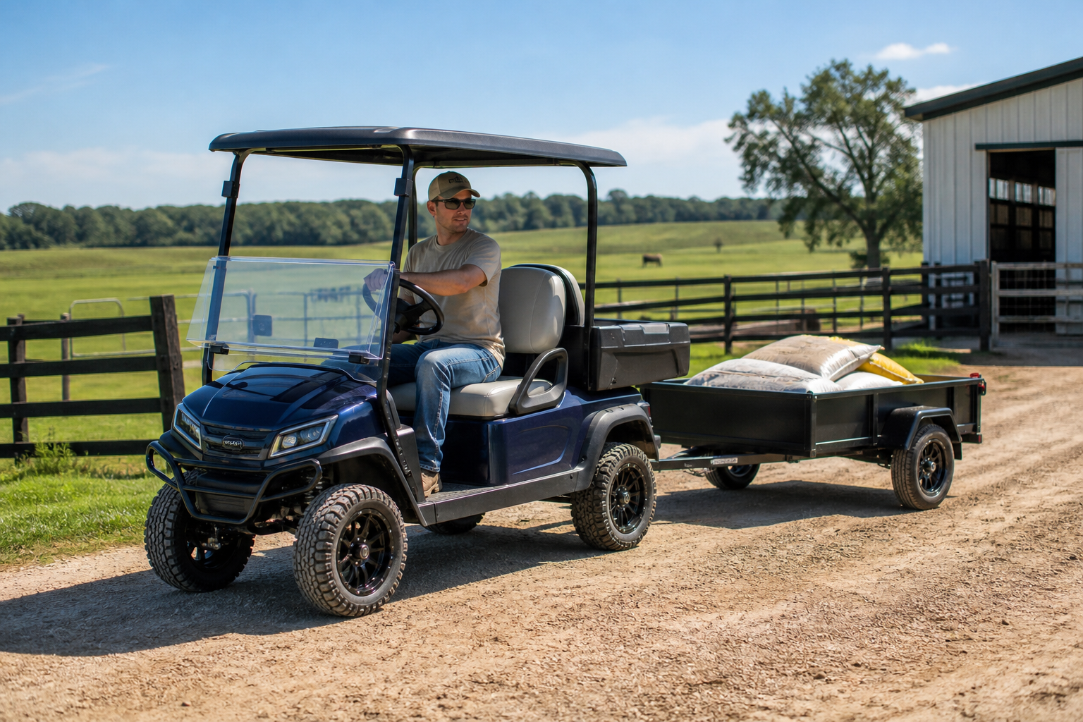 8 Powerful Reasons: Farm Utility Golf Cart Transforms 3 Farm Utility Golf Cart - Madjax X-Series utility cart on a South Florida farm