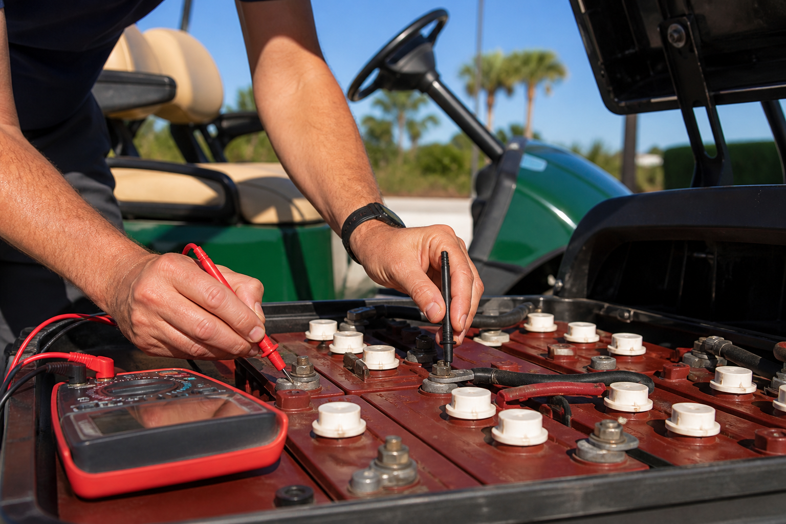 golf cart battery check