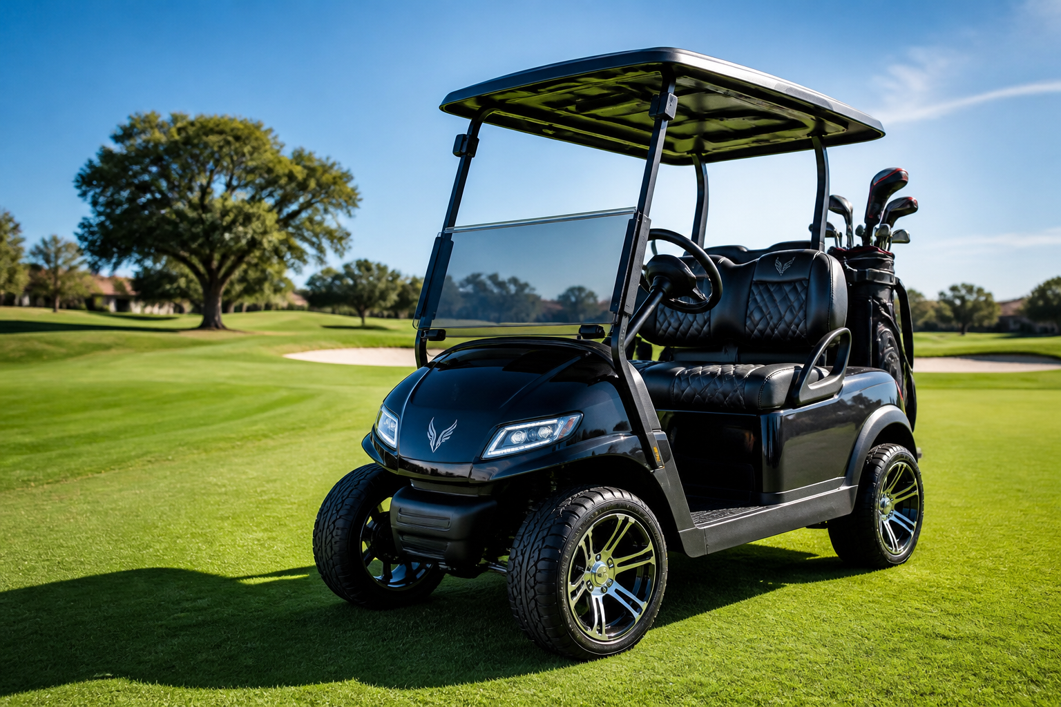 Customized golf cart with Golf Cart Lithium Install by Phoenix Golf Car